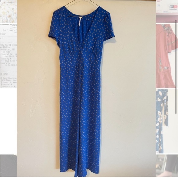 10 Free People Mia Jump Suit - Picture 8 of 9